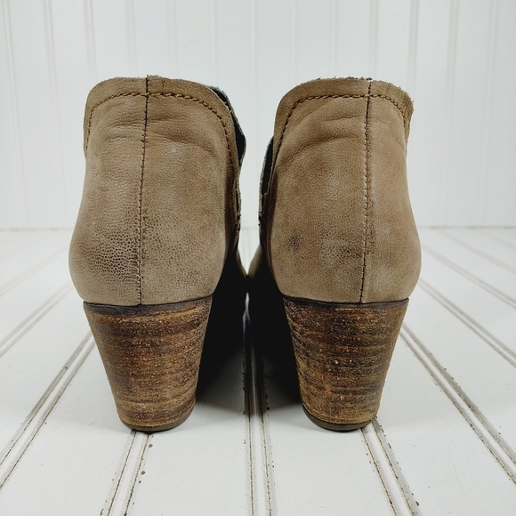 Steve Madden Adelphie Leather Almond Toe Cut Out Ankle  Booties  E979 - Picture 6 of 12